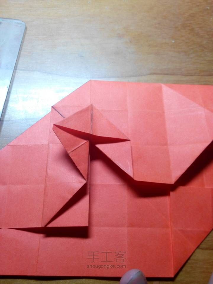 折纸 玫瑰 第32步