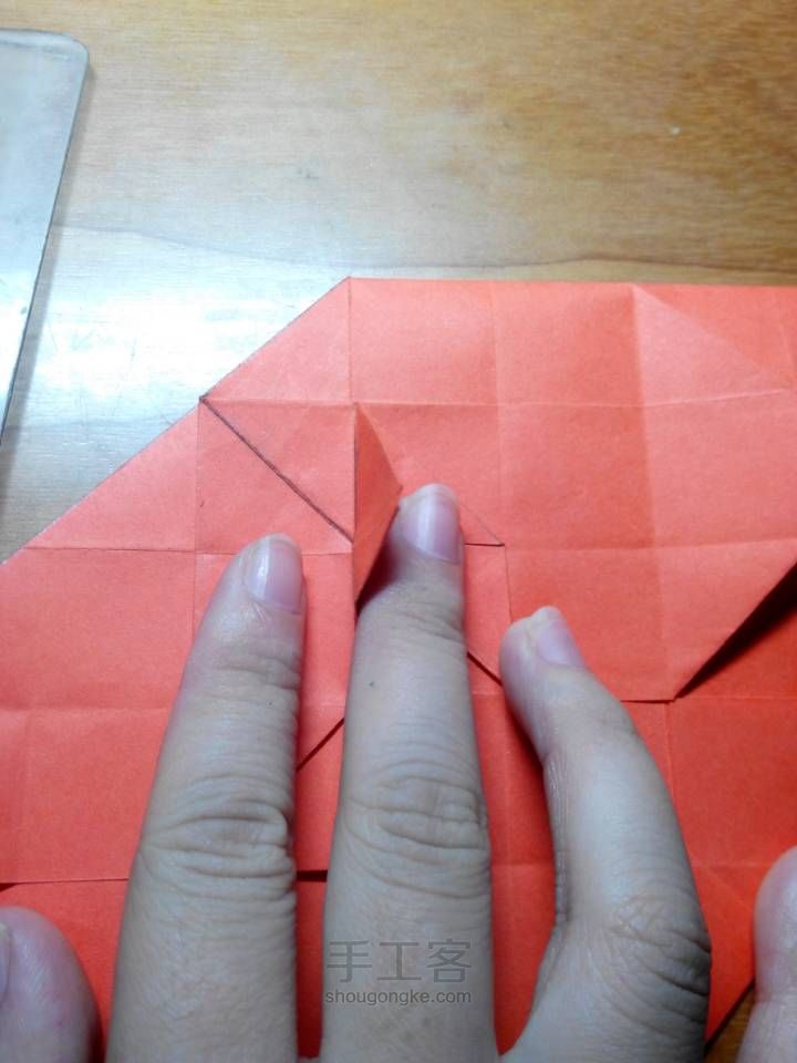 折纸 玫瑰 第31步