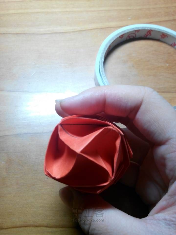 折纸 玫瑰 第45步