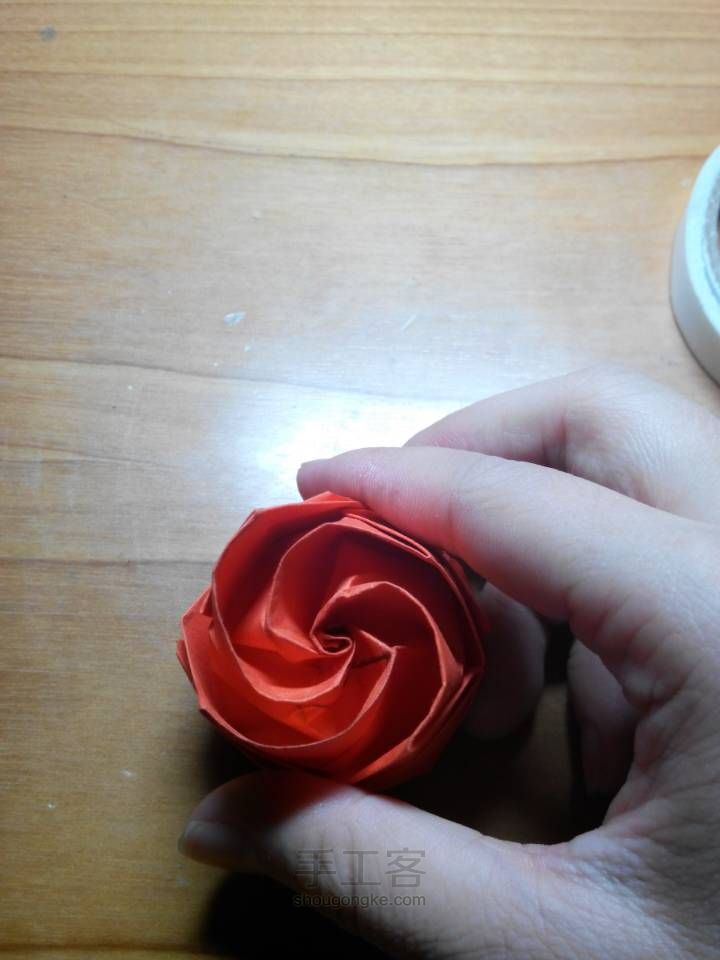 折纸 玫瑰 第49步