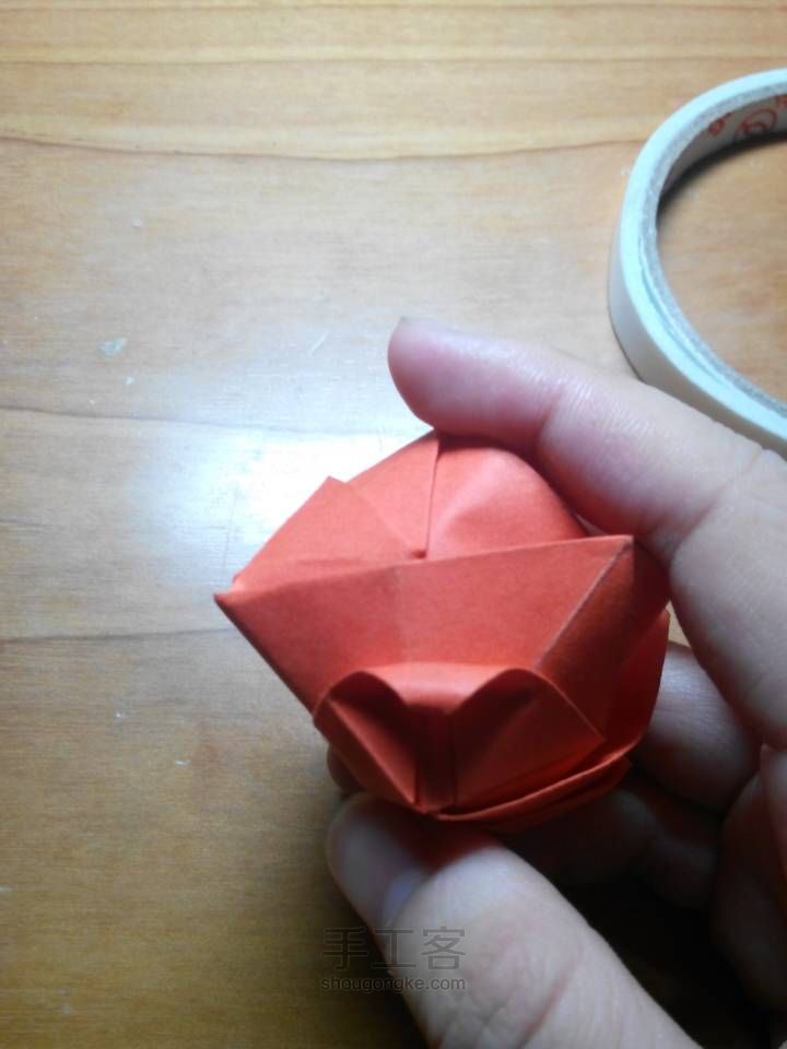折纸 玫瑰 第51步