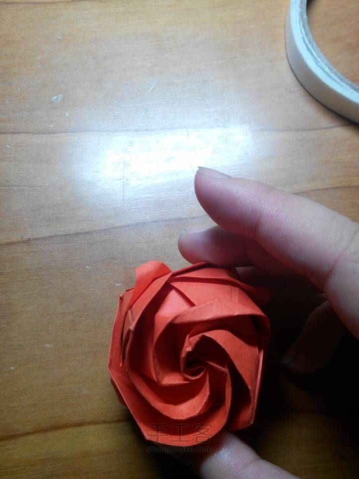 折纸 玫瑰 第54步