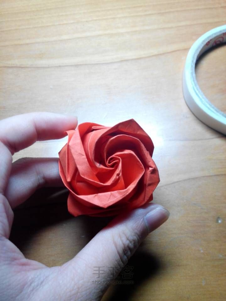 折纸 玫瑰 第57步