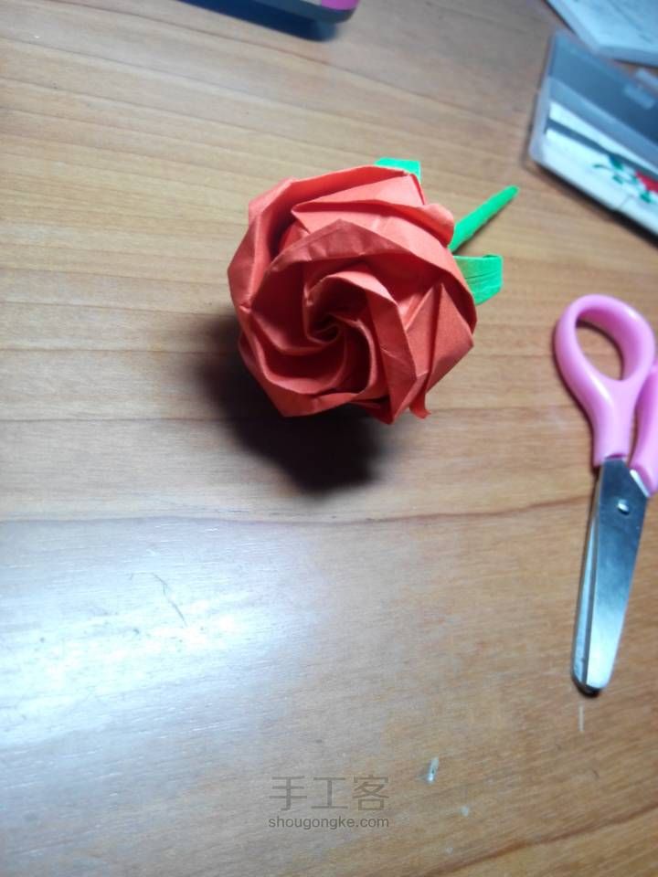 折纸 玫瑰 第90步
