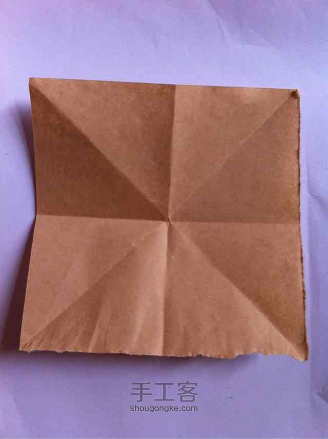 「折纸」最简单的玫瑰『1』 第1步