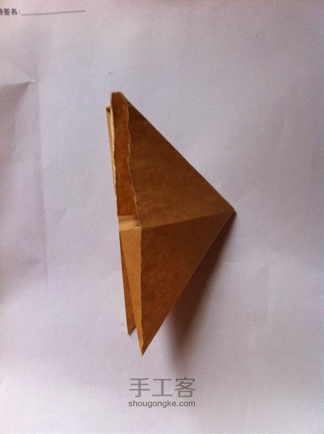 「折纸」最简单的玫瑰『1』 第5步