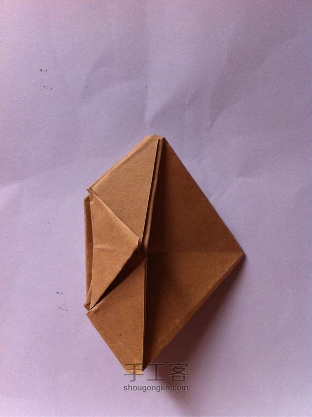 「折纸」最简单的玫瑰『1』 第12步