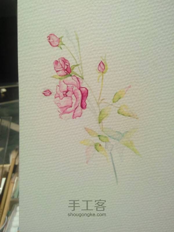 水彩手绘花朵 第9步