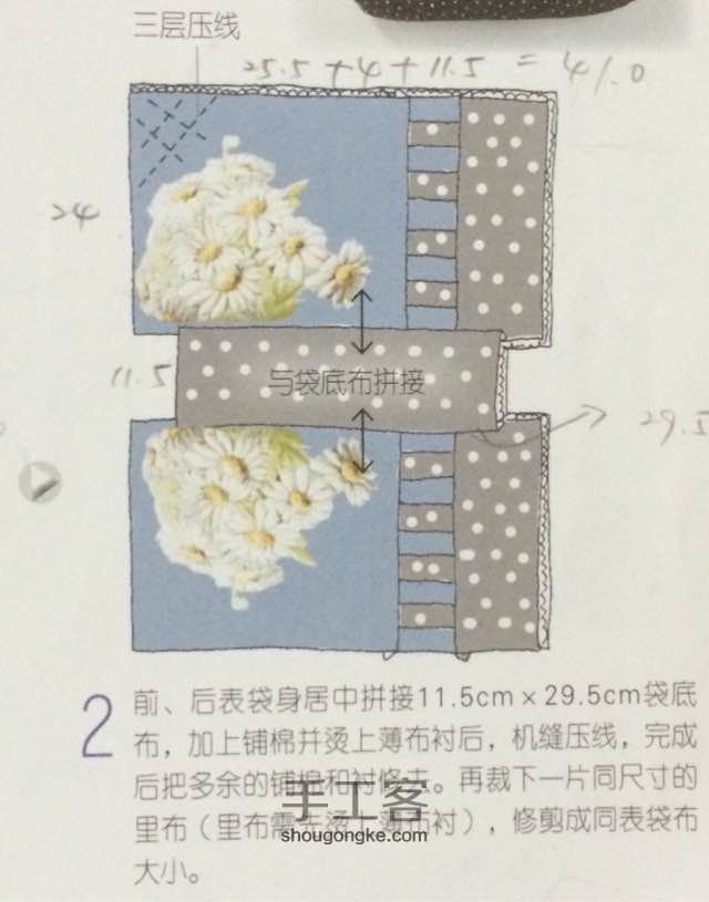 花花提袋（图解是转书上的） 第3步