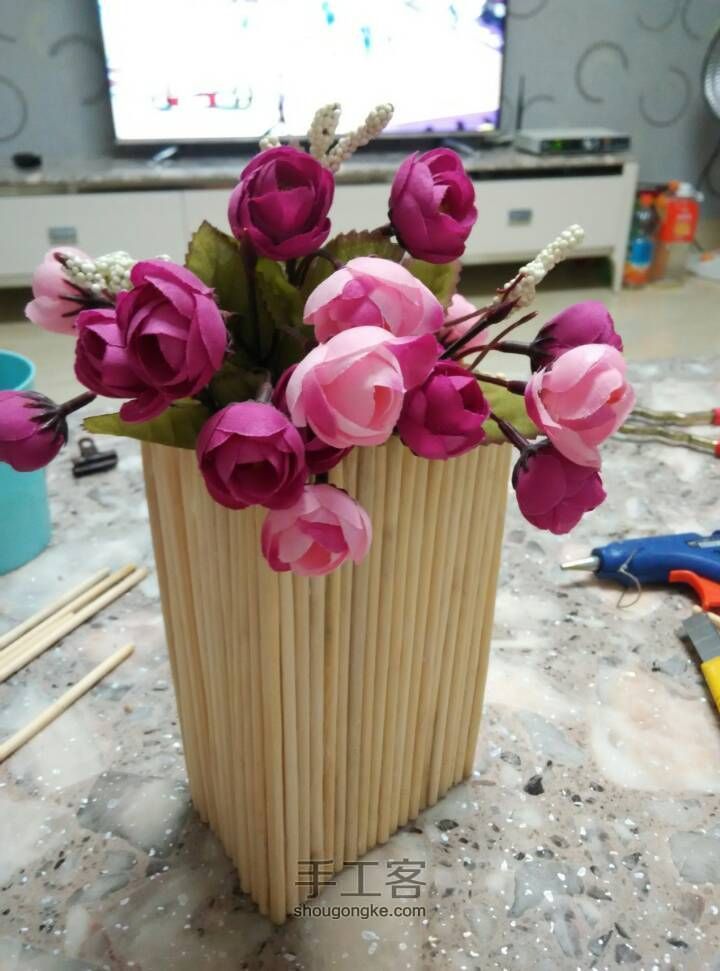 竹制花瓶制作教程 第6步