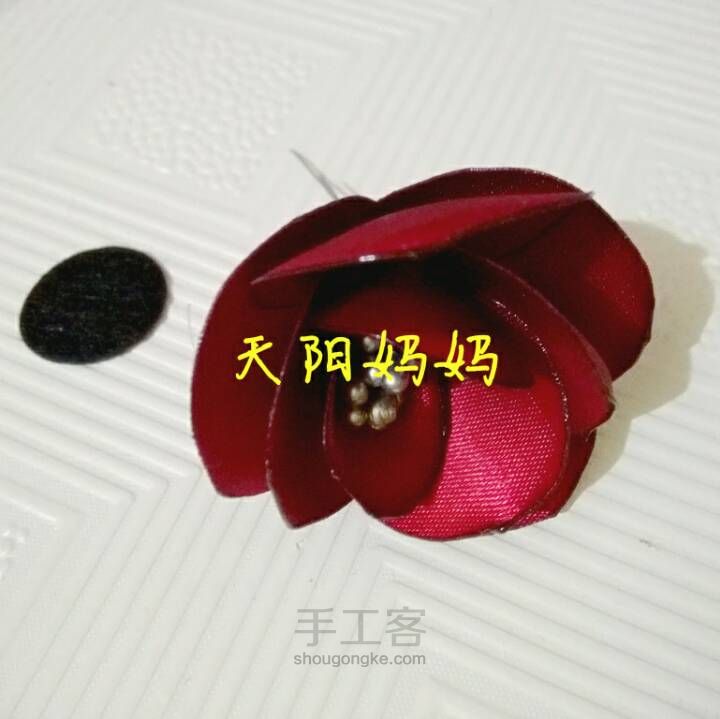 天阳妈妈~山茶花 第5步