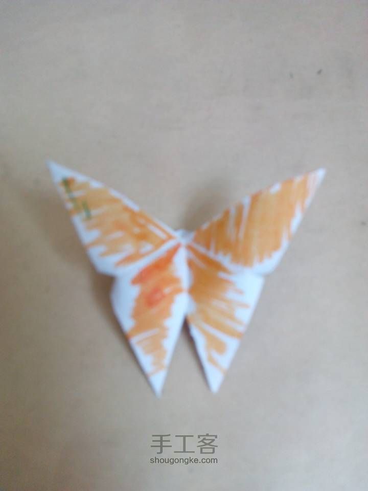 蝴蝶飘飘 折纸教程 第6步