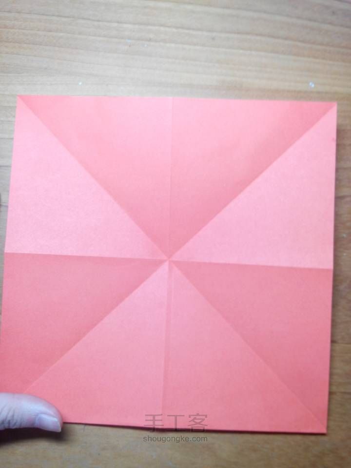 钻石玫瑰 折纸教程 第2步