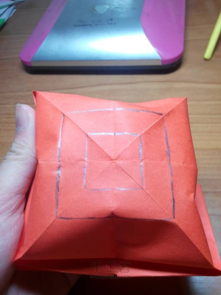 钻石玫瑰 折纸教程 第28步