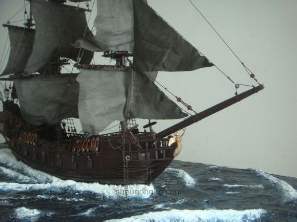 古帆船制作—黑珍珠号[模型] 第4步