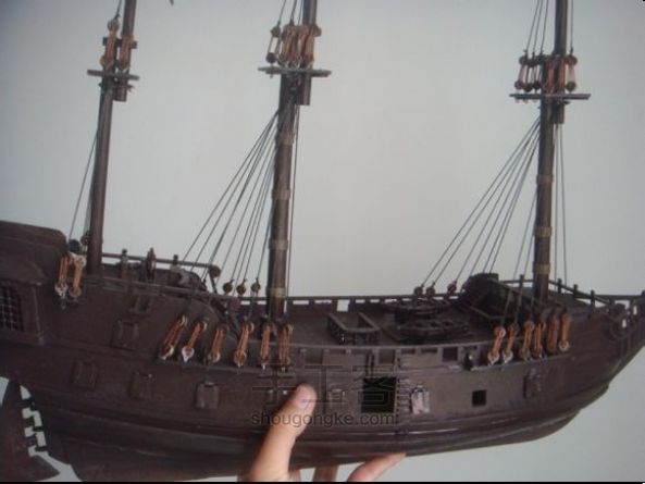 古帆船制作—黑珍珠号[模型] 第92步