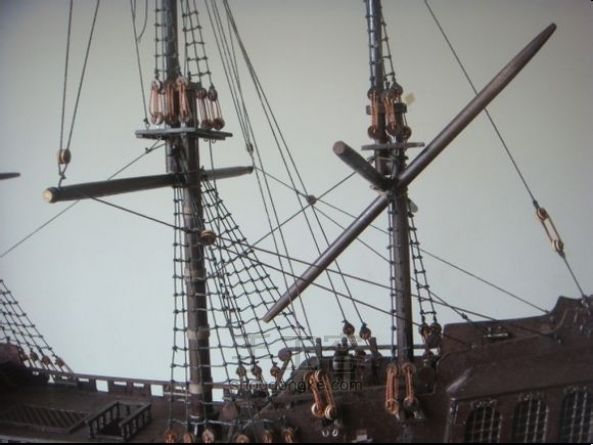 古帆船制作—黑珍珠号[模型] 第97步