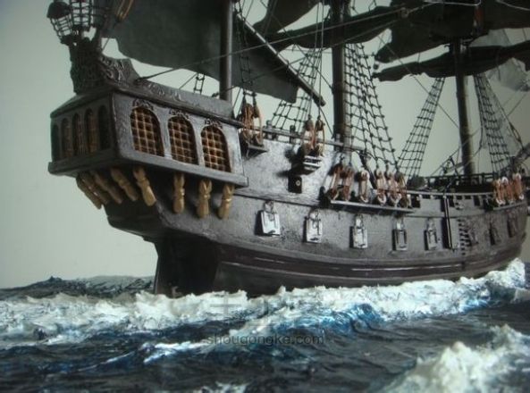 古帆船制作—黑珍珠号[模型] 第142步