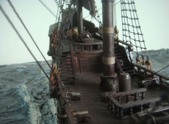 古帆船制作—黑珍珠号[模型] 第147步