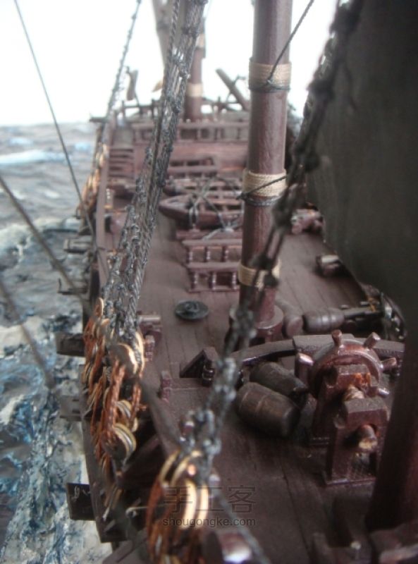 古帆船制作—黑珍珠号[模型] 第148步