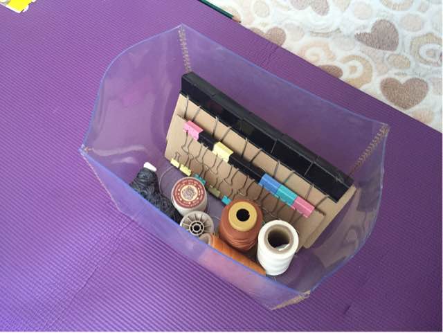 软玻璃门帘改收纳盒制作教程 第1步