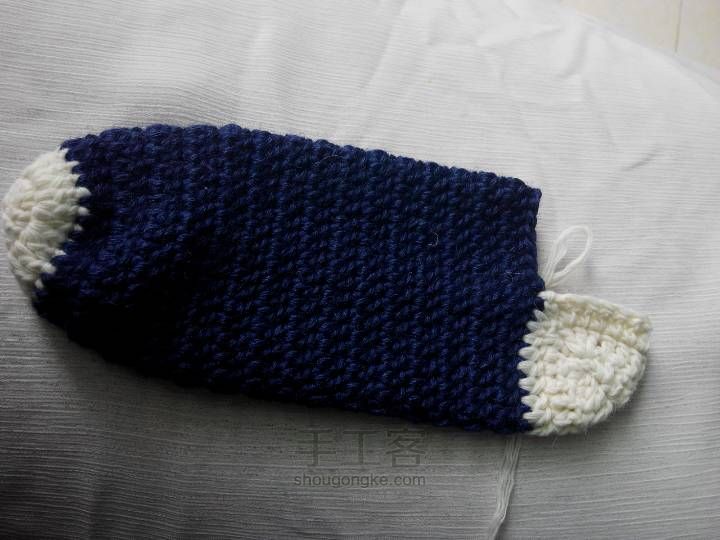 保暖毛袜子制作教程 第11步