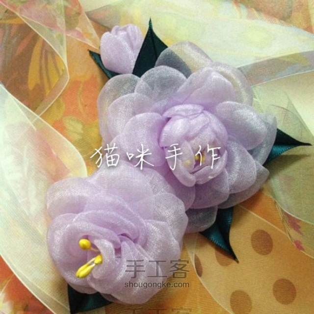 烧花之茶花制作教程 第17步