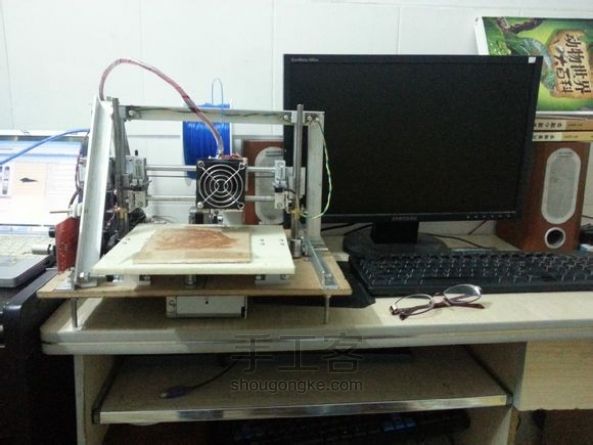 只用锯条、手电钻、螺丝刀 DIY 的小小 3D 打印机 第27步