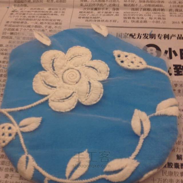 春暖花开，马卡龙欧根纱口金包 第5步