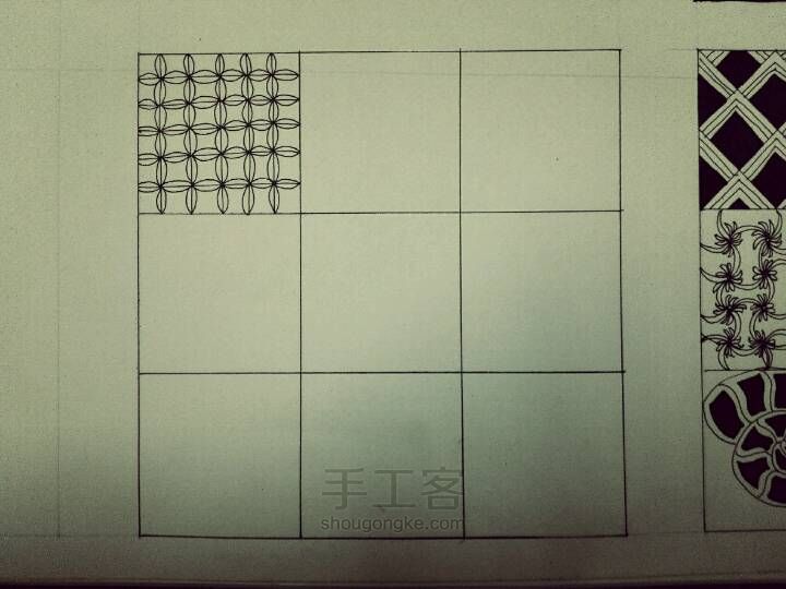 禅绕画的基础图案 第4步