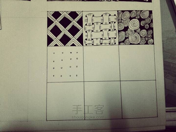 禅绕画的基础图案 第6步