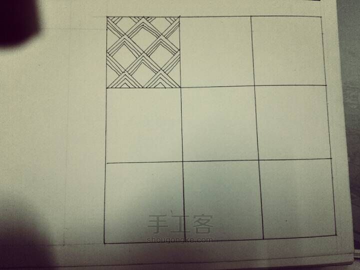 禅绕画的基础图案 第2步