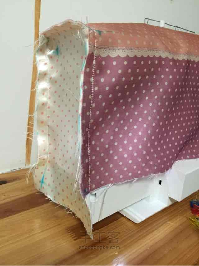 缝纫机罩 第5步