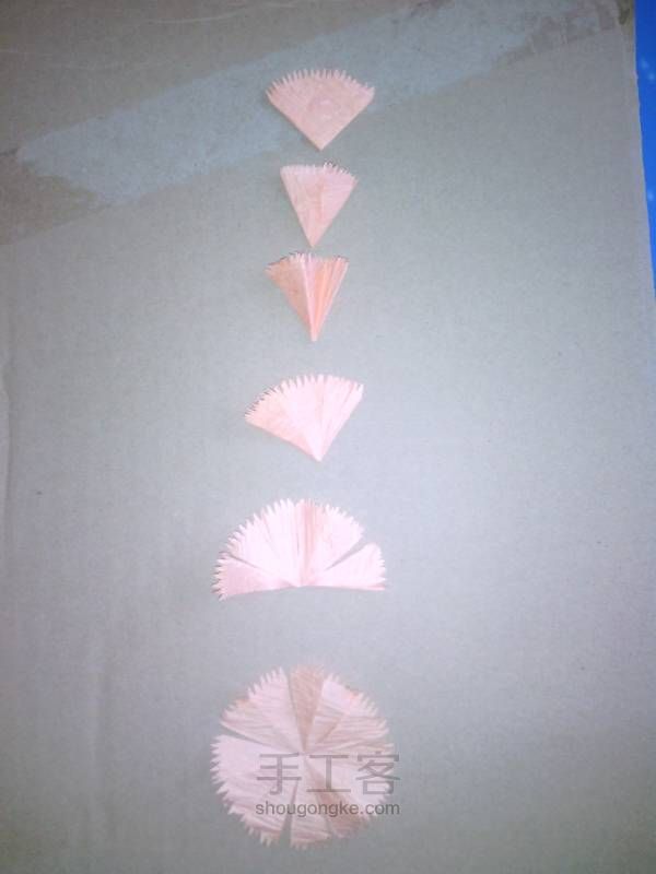 纸藤花－－康乃馨的超详细教程 第9步