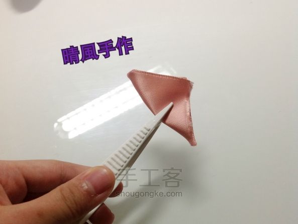 和风樱花发饰 制作教程 第2步