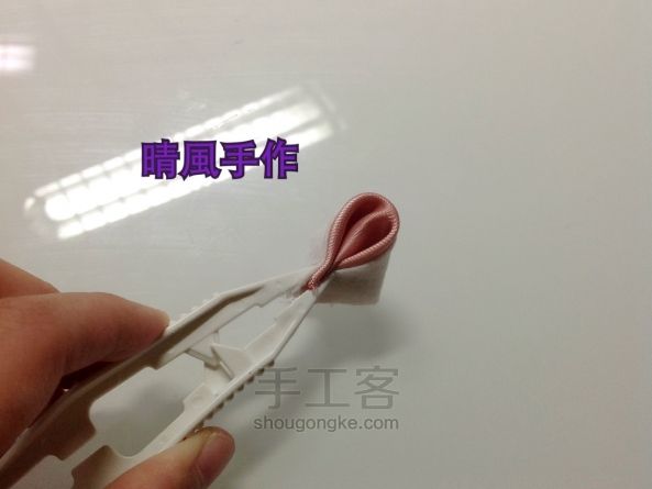 和风樱花发饰 制作教程 第5步