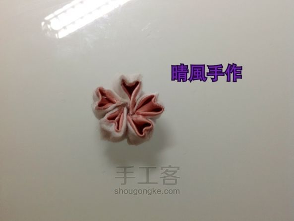 和风樱花发饰 制作教程 第12步