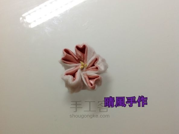 和风樱花发饰 制作教程 第14步