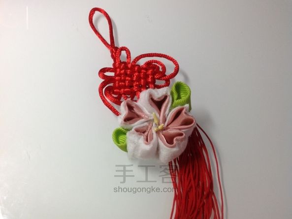 和风樱花发饰 制作教程 第17步
