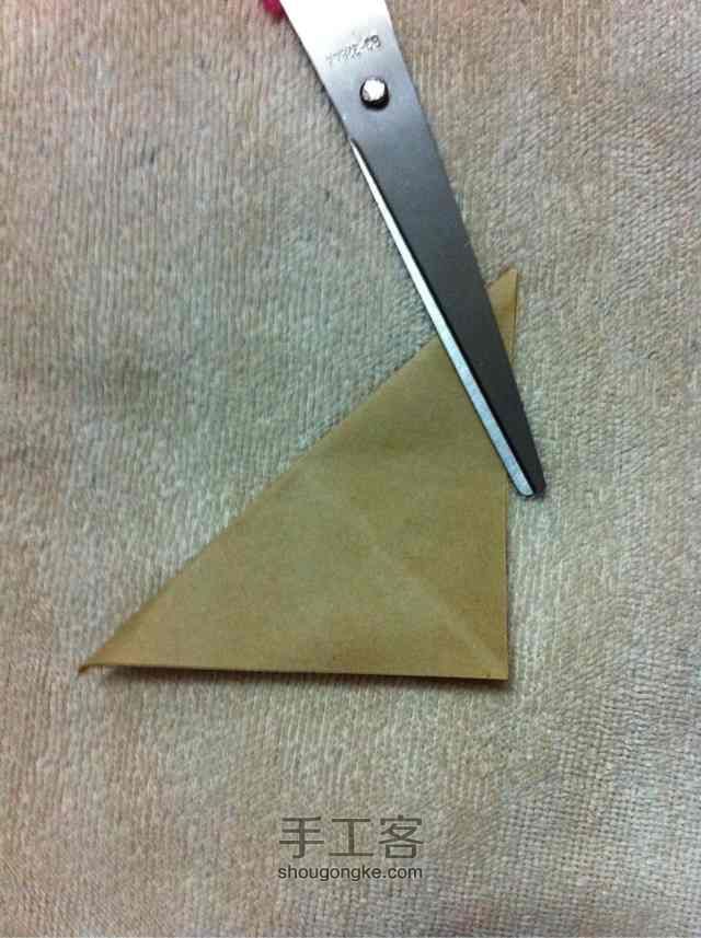 「折纸」装好运的纸鹤 第2步