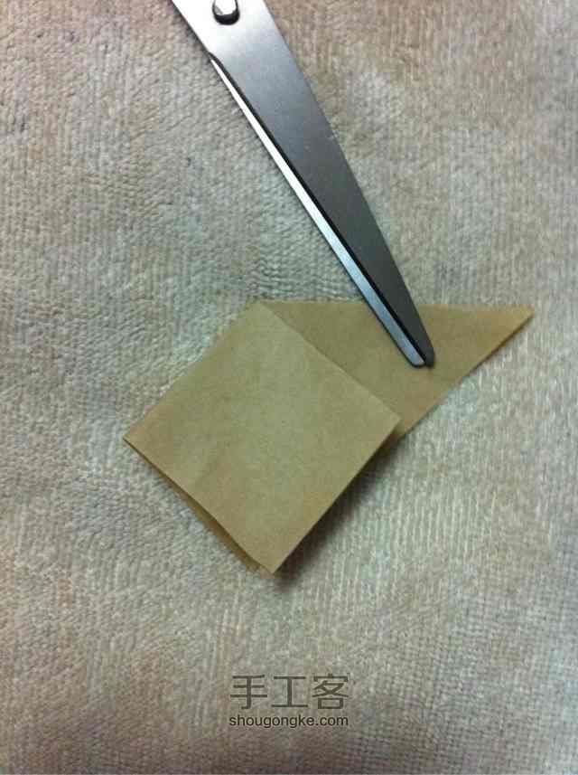 「折纸」装好运的纸鹤 第4步