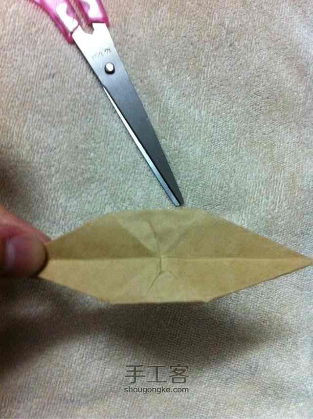 「折纸」装好运的纸鹤 第16步