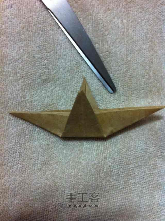 「折纸」装好运的纸鹤 第15步