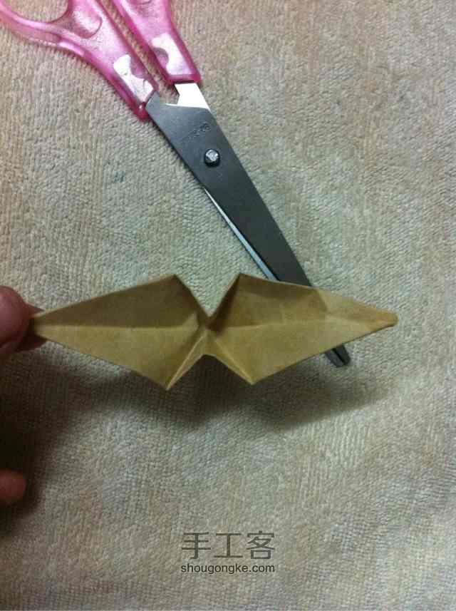 「折纸」装好运的纸鹤 第17步