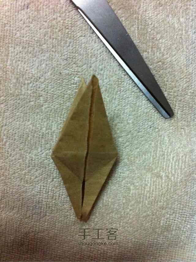 「折纸」装好运的纸鹤 第19步