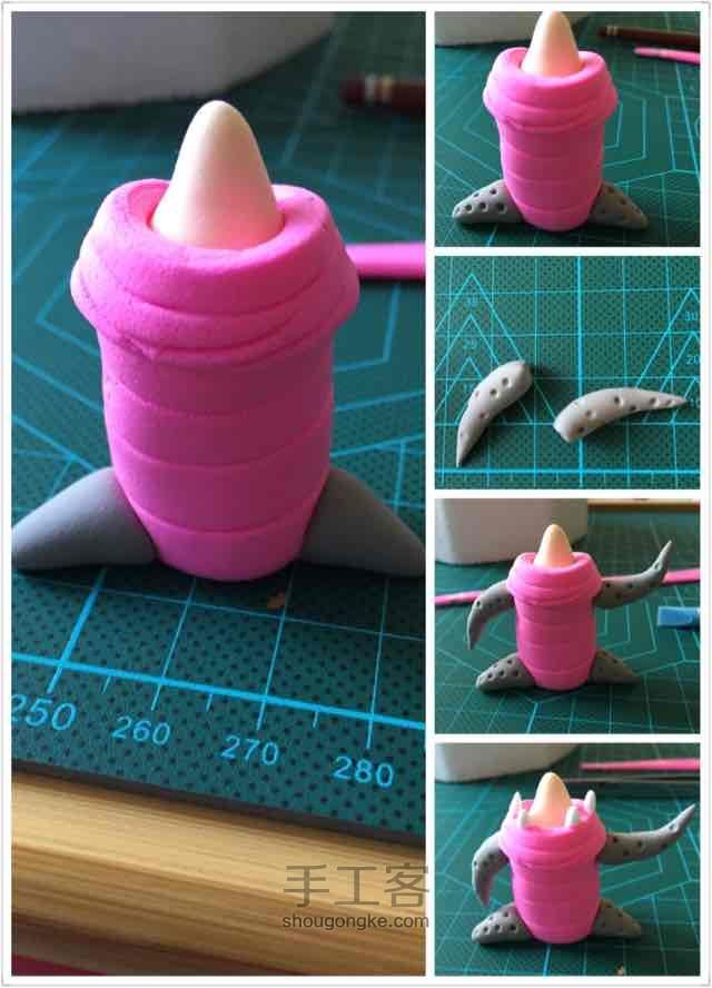 阿布 轻粘土教程 第4步