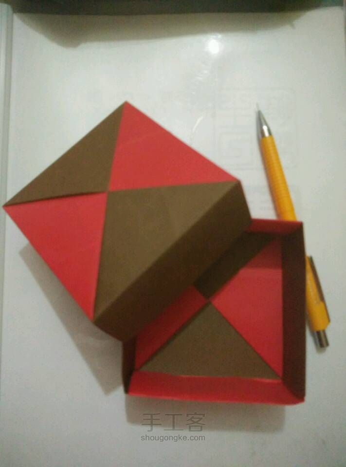 折纸日式方形礼盒 第25步