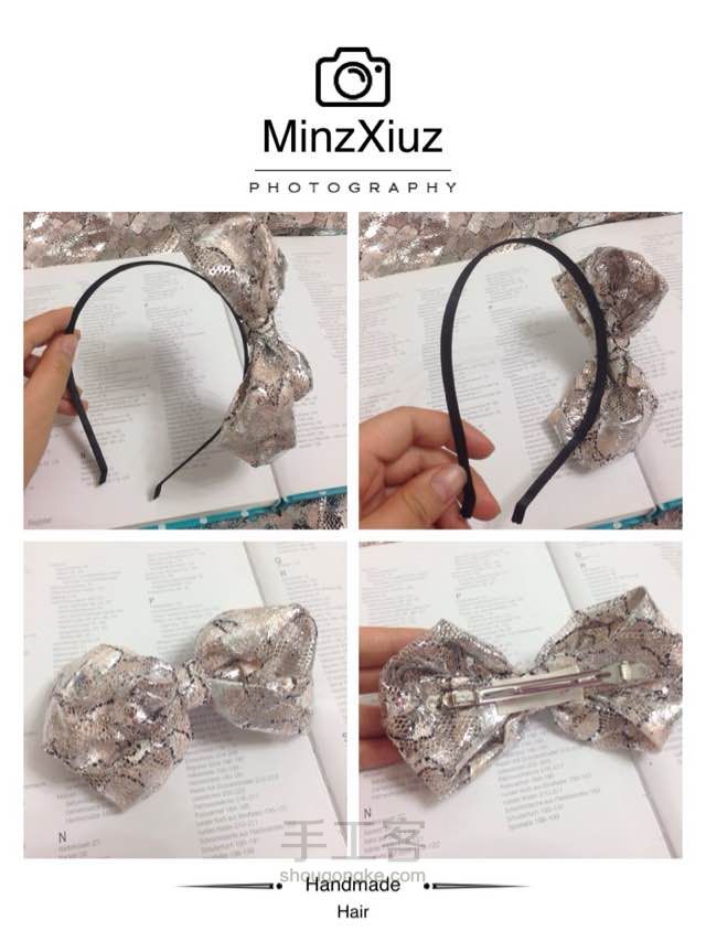 【材料包/成品可购】MinzXiuz烫银蕾丝超靓头饰 第16步