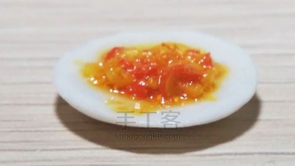 【秋水】粘土迷你食玩木须柿子好吧就是番茄炒蛋 第18步