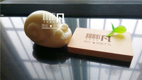 【非凡工作室】做一只萌萌的蜗牛象牙果手作 第13步